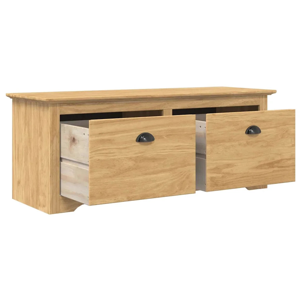 Panchina per corridoio BODO Marrone miele 118 x 40 x 50 cm