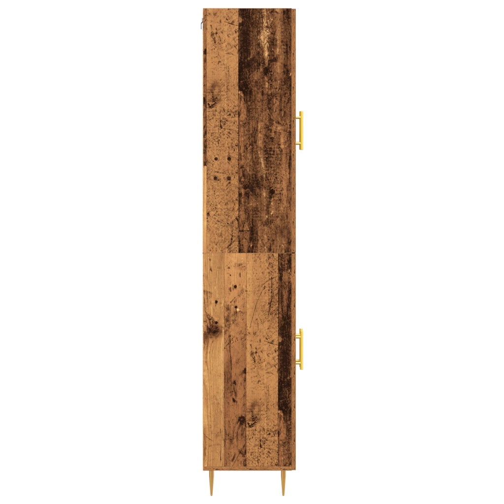 Highboard Legno Vecchio 69.5x34x180 cm Legno Ingegnerizzato