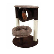 Trade Shop - Tiragraffi A 2 Alberi Per Gatti Robusto 2 Basi Per Il Riposo Tunnel Gioco Gatto -
