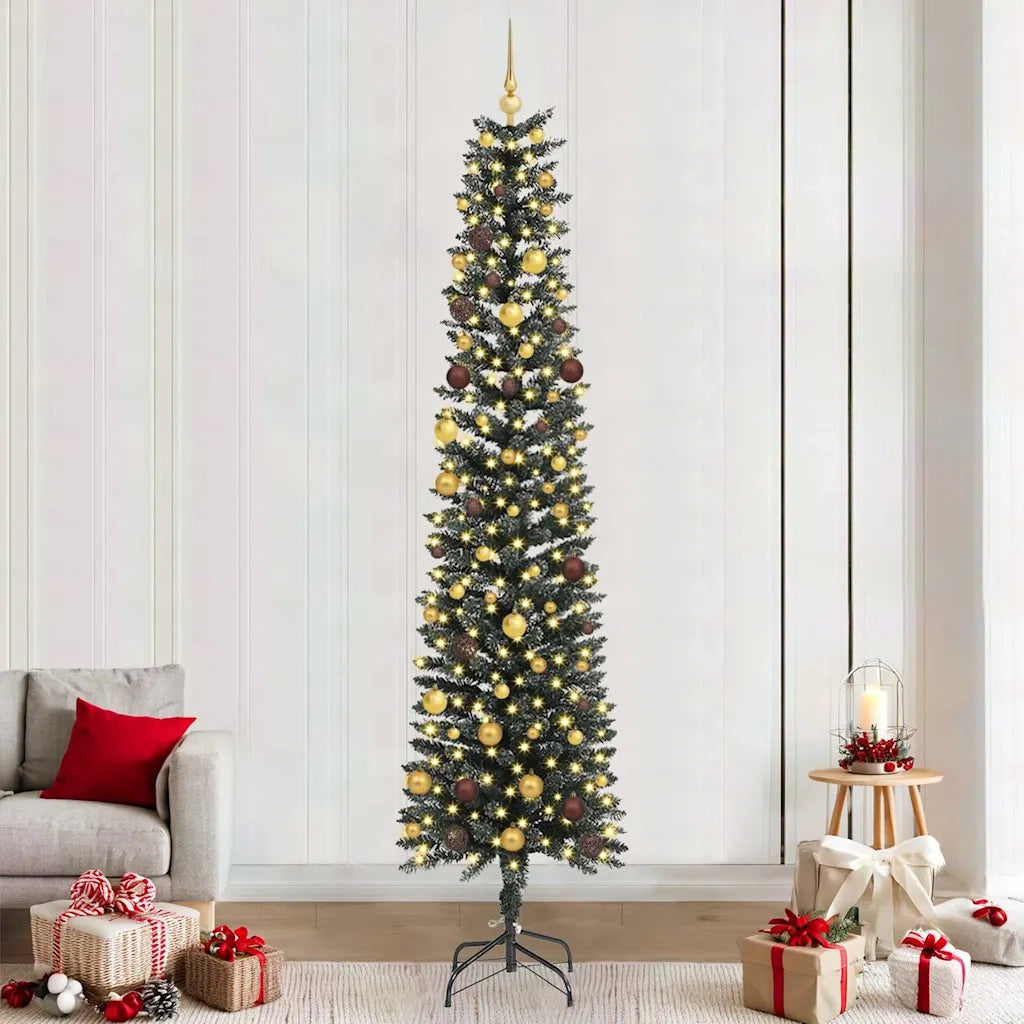 Albero di Natale artificiale con 300 LED Verde 240 cm 3395961