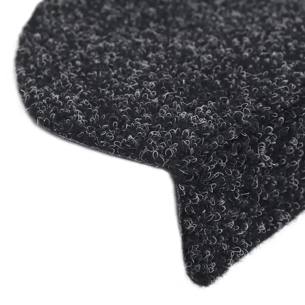 Tappetini per scale autoadesivi 30 pz | Gradini per Scale 65x21x4 cm neri semicircolari grandi