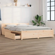 Giroletto con Cassetti-Struttura Letto con contenitore 135x190 cm Double