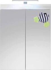 Arredobagno - Specchio con Illuminazione - Finestra Alta - 60 x 77 x 17cm