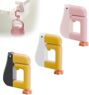 Haken perpendicolarmente per tavolo pieghevole anti-slip con chiusura velcro, senza foro, per organizzazione e archiviazione di borsa e portafoglio per ufficio o scuola.