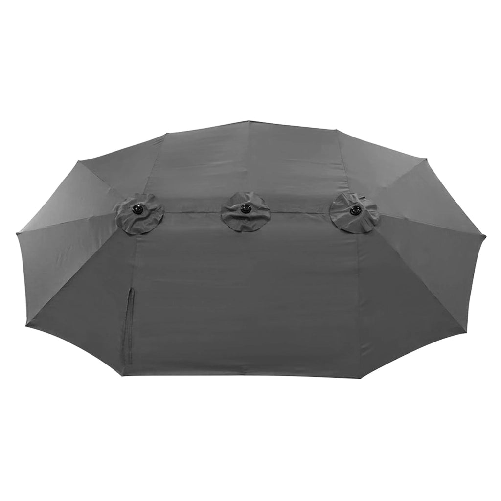 Ombrello doppio 2x4m LINAI grigio