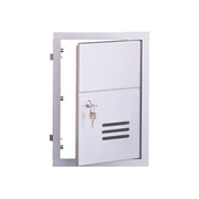 Alubox 47365 SC1 Sportello da Incasso Alluminio Anodizzato Apertura a Libro con Serratura Uso Esterno colore Argento