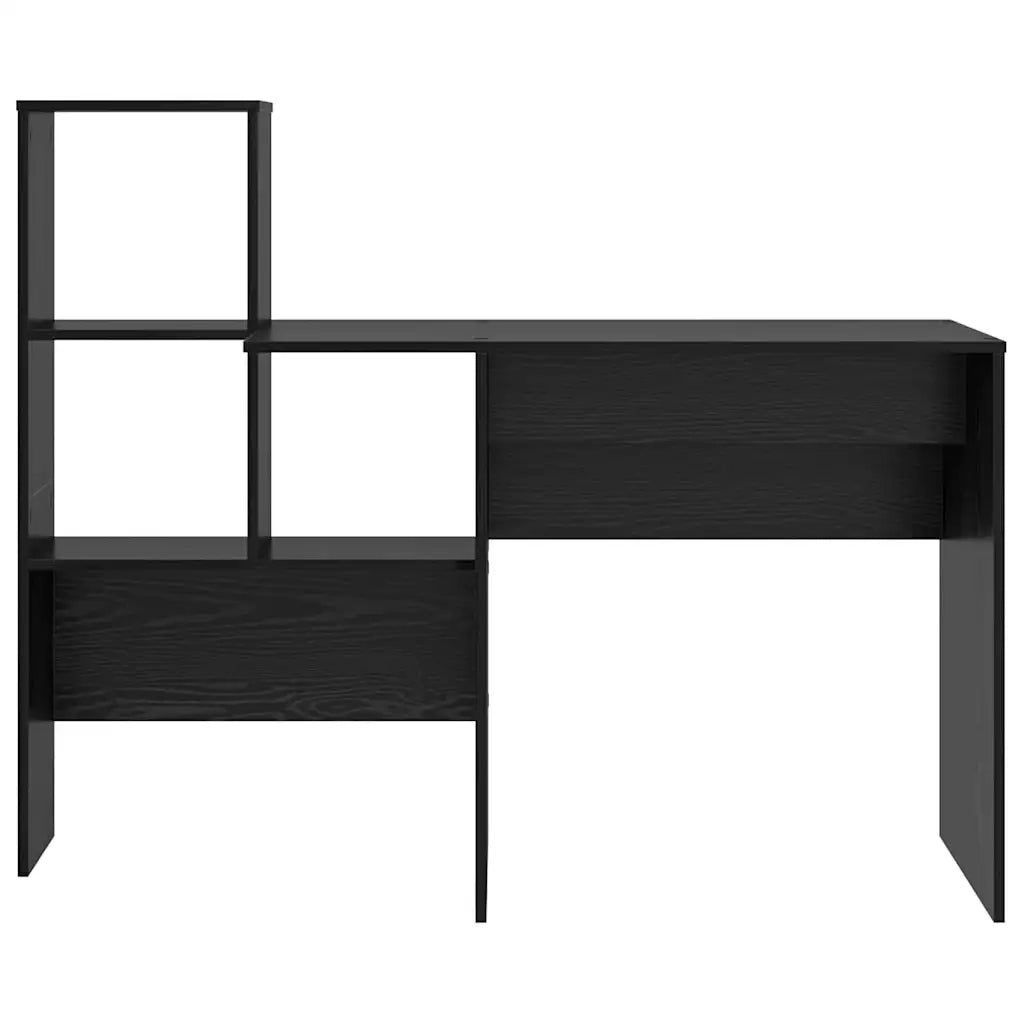 Scrivania Rovere Nero Legno ingegnerizzato 869299