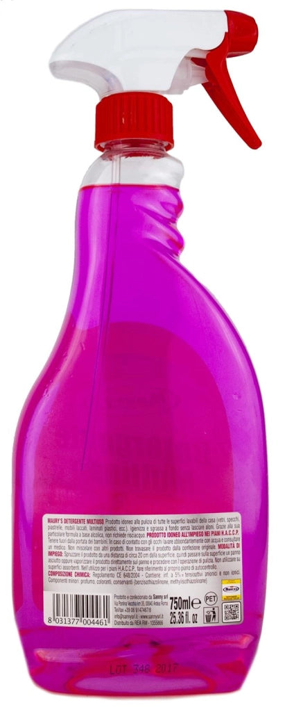 MAURY'S SPRAY 750ML MULTIUSO IGIENIZZANTE CON ALCOOL PER TUTTE LE SUPERFICI