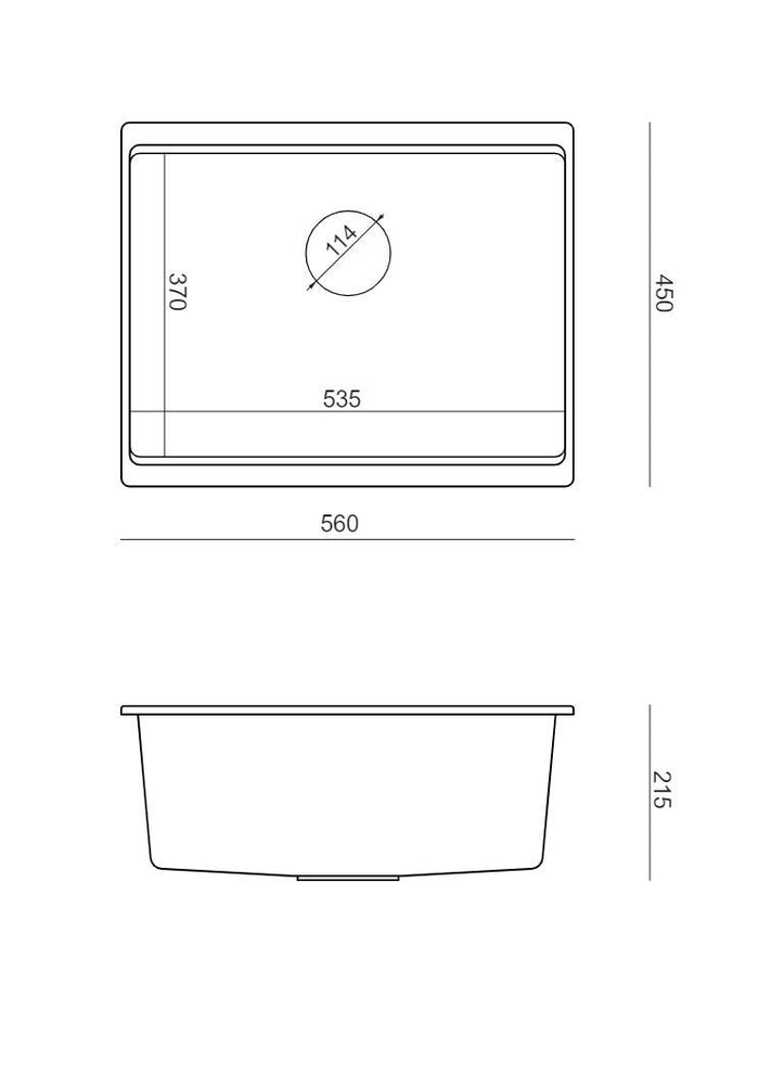 Lavello In Granito Logan 100 Beige Rame