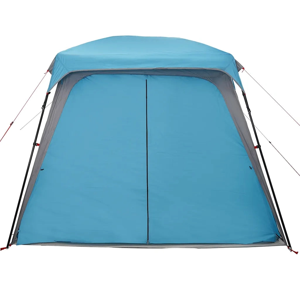 Tenda da Campeggio con Portico Cupola 5Persone Blu Impermeabile 4009582