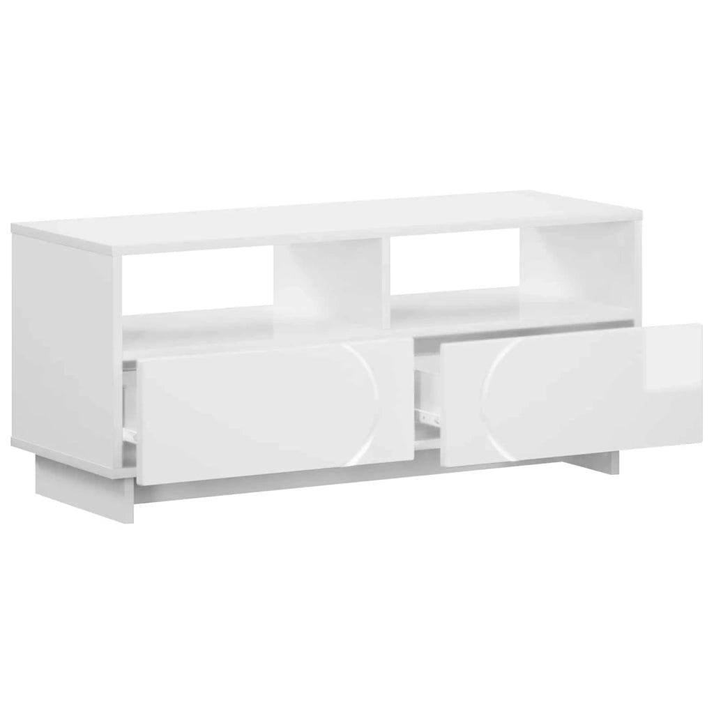 Supporto TV 90 x 34.5 x 40 cm Bianco Lucido 8011472