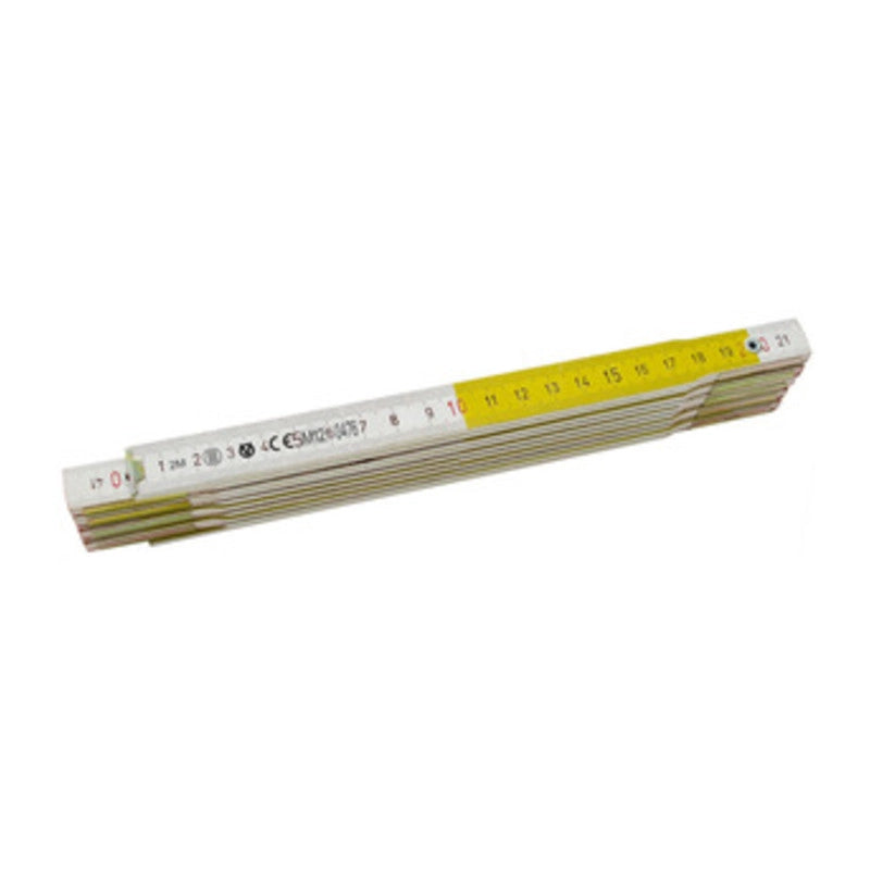 DOPPIO METRO 10 ASTE 16 MM LEGNO BIAN GIALLO- 12,0 pz