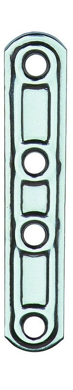 PIASTRA INOX DIRITTA 4 FORI ART.163IN MM.60 CONF.20 PEZZI