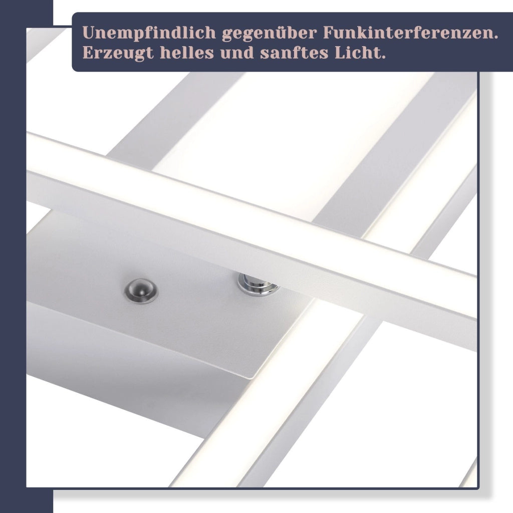 ZMH Lampada da soffitto plafoniera LED 50W design moderno telecomando per soggiorno