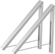 Hanger da abbigliamento pieghevole - Stendardo per la stanza - Ganci per la stanza - Hanger da abbigliamento spazia risparmiante - Hanger da abbigliamento in alluminio leggero - 2 pezzi