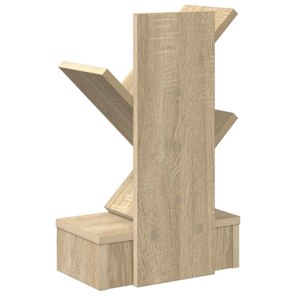 Scaffale per Libri a Forma di Albero 3 Strati 30 x 18 x 48 cm 8012358
