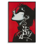 Stampa Con Led Su Tela Psyco -b- cm 60x3,5x90 (applicazione 3d Acrilico)