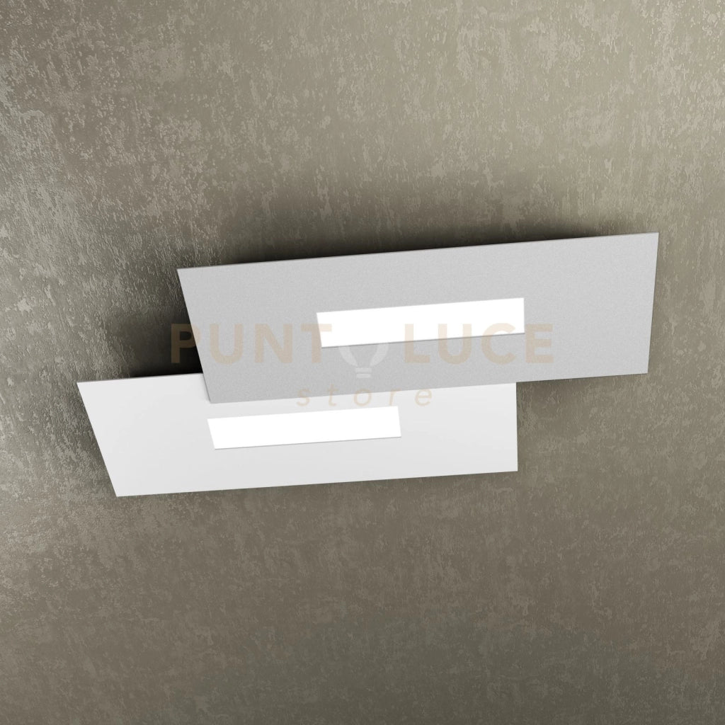 WALLY APPLIQUE-PLAFONIERA 2 LUCI(COMPOSTO DA 1138-40-BI+1138-40-GR) 1138-M1-BG