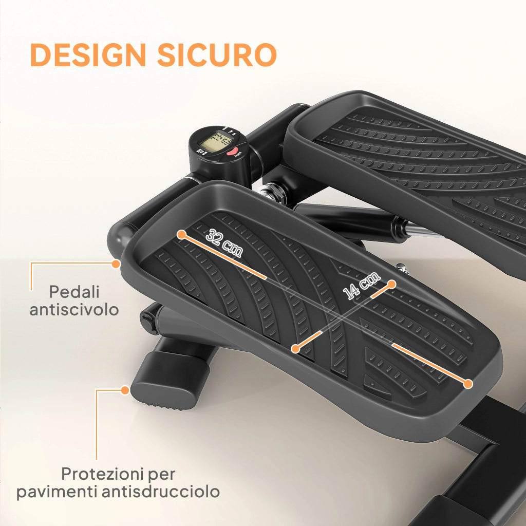 Stepper Twister 2 in 1 con Monitor LCD ¨C Zephmum ¨C Nero