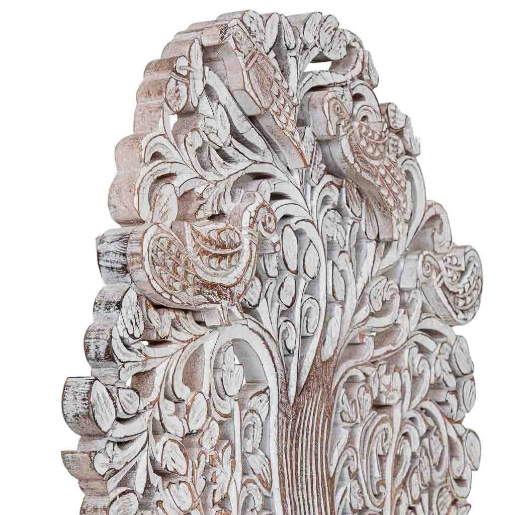 Pannello in legno d'albero bianco invecchiato 60x5x90 cm