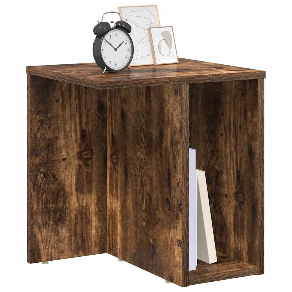 Tavolino Rovere fumé 37 x 32 x 40 cm Legno multistrato