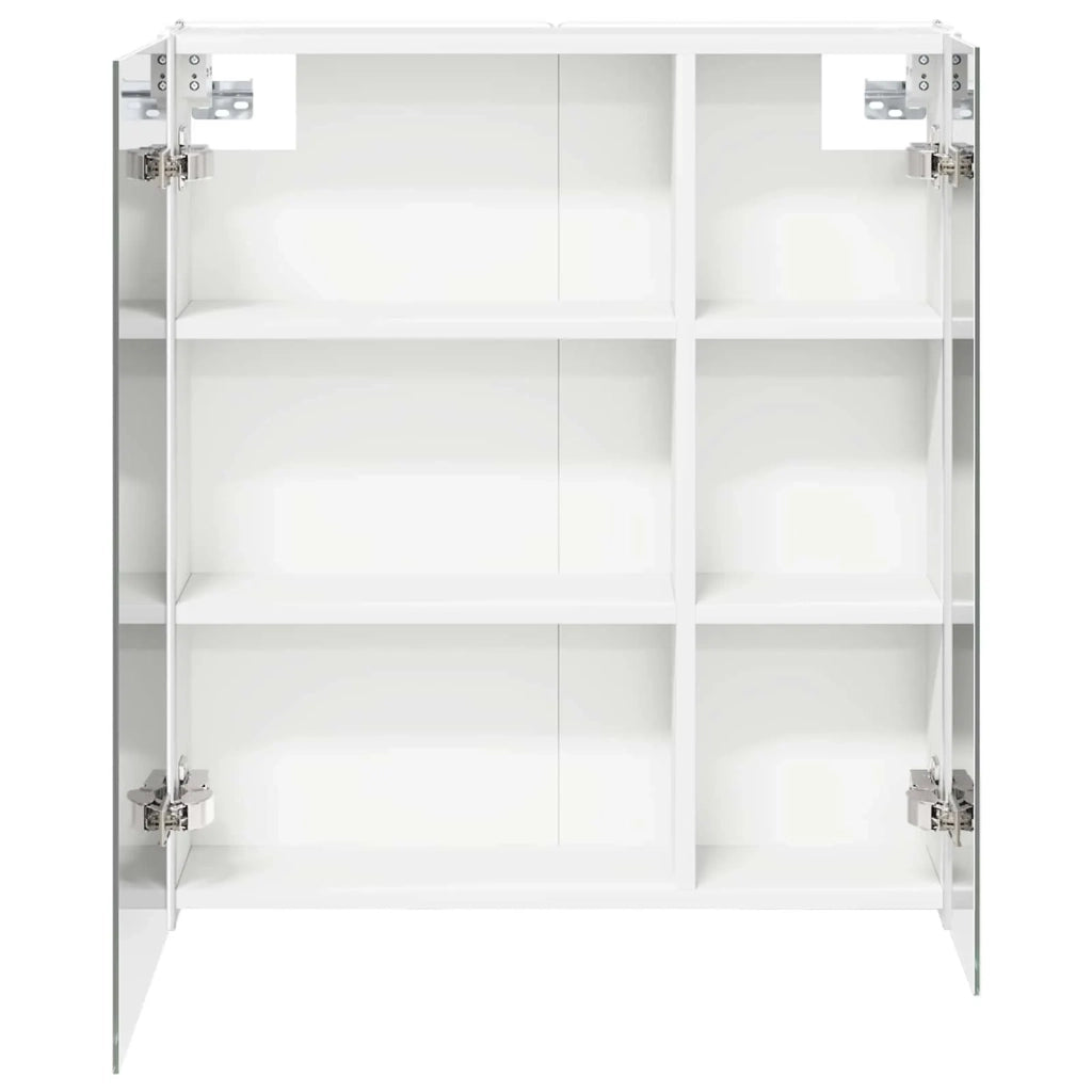 Mobiletto per specchio da bagno Bianco 63,5 x 15,5 x 70 cm