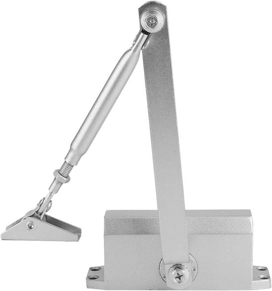 Deur automatica con chiusura 25-35 kg - funzione di blocco - resistente al fuoco - funzione di arresto - finitura argento