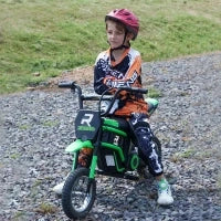 Moto Elettrica per Bambini con Acceleratore Manuale, 2 Velocità 8-16km/h, Età 8-12 Anni, Verde