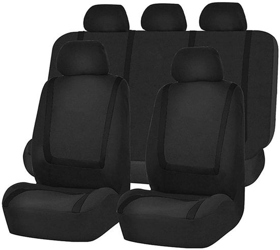 Autostoelhoezen per protezione - Protezione completa - Set completo - Adatto a tutti i sedili auto - Nero