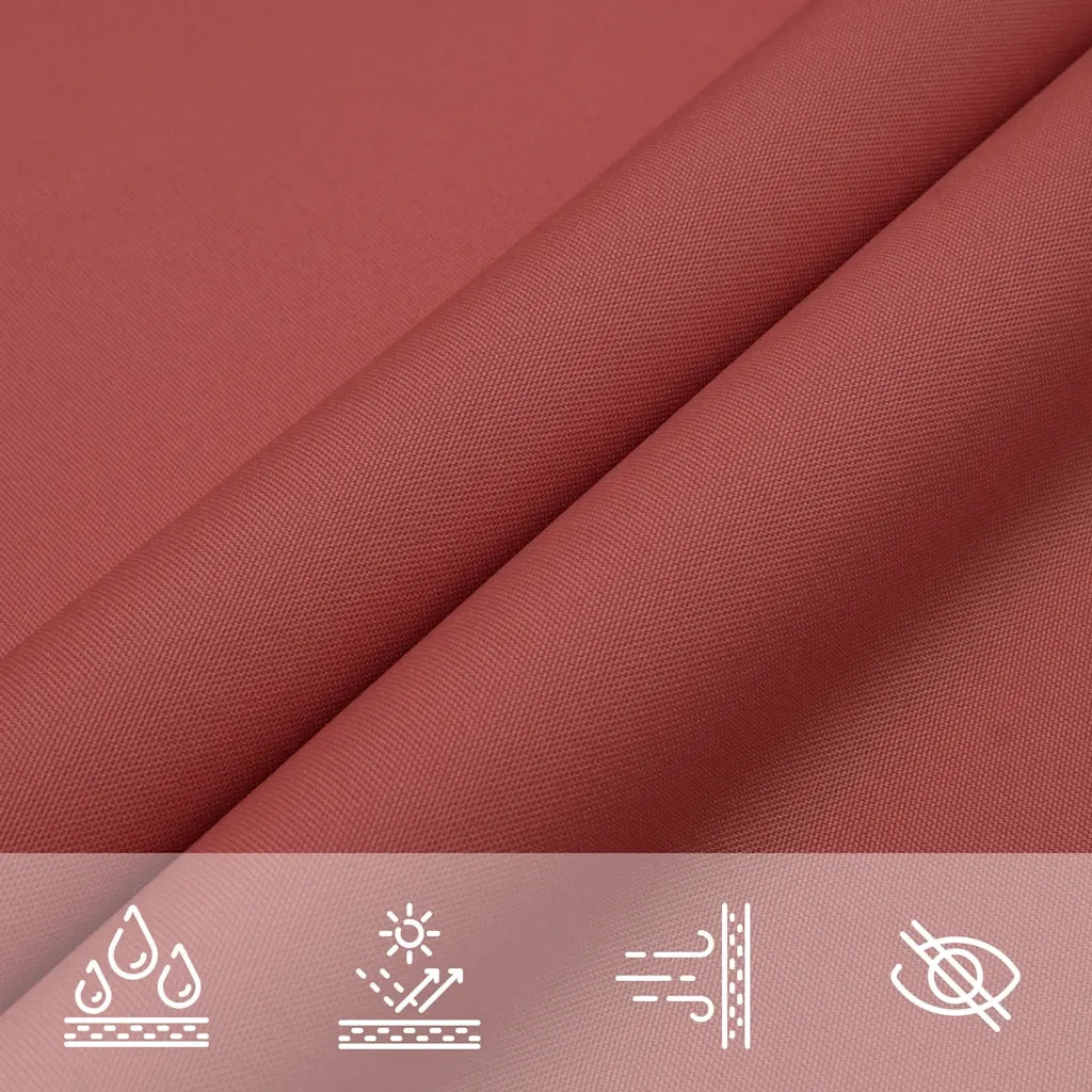 Parasole a Vela Oxford Triangolare 3,6x3,6x3,6 m Terracotta 42310