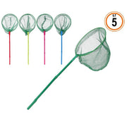 Trade Shop - Guadino Da Pesca 40cm Manico In Bambù Retino Diam 20cm 5 Colori Assortiti 65307a -