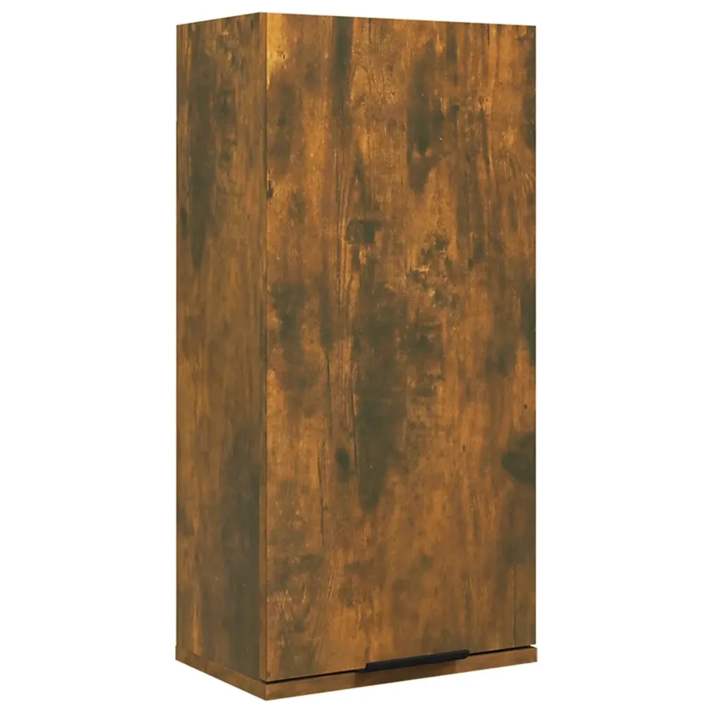 Mobile da Bagno a Parete Rovere Fumo 32x20x67 cm 817060