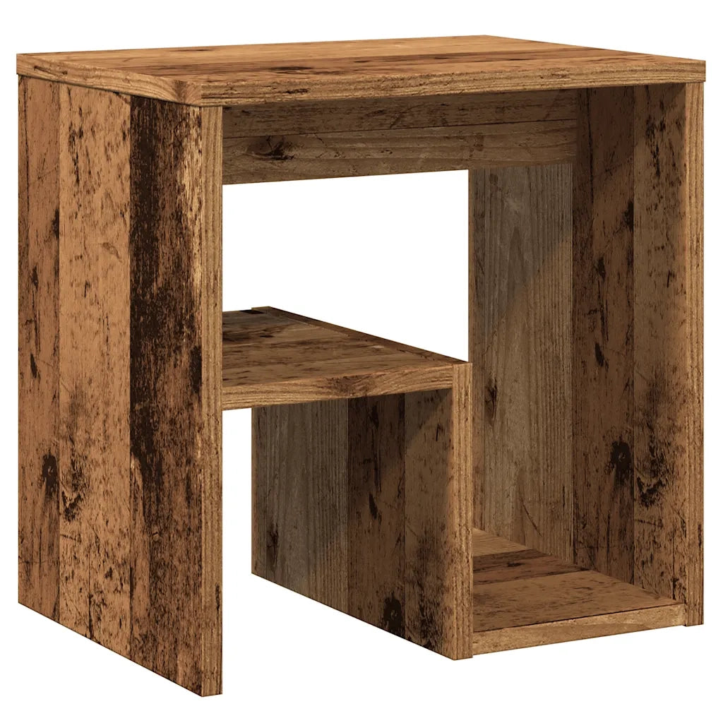 Set di 2 Comodini | Armadio da Notte | Mobiletto da notte Legno Antico 40x30x40 cm in Legno Multistrato
