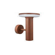 Mac Wall Base Corten - Applique a led da muro 12W CCT Switch 2700K/3200K/4000K, Lampada da muro in alluminio - Beneito & Faure