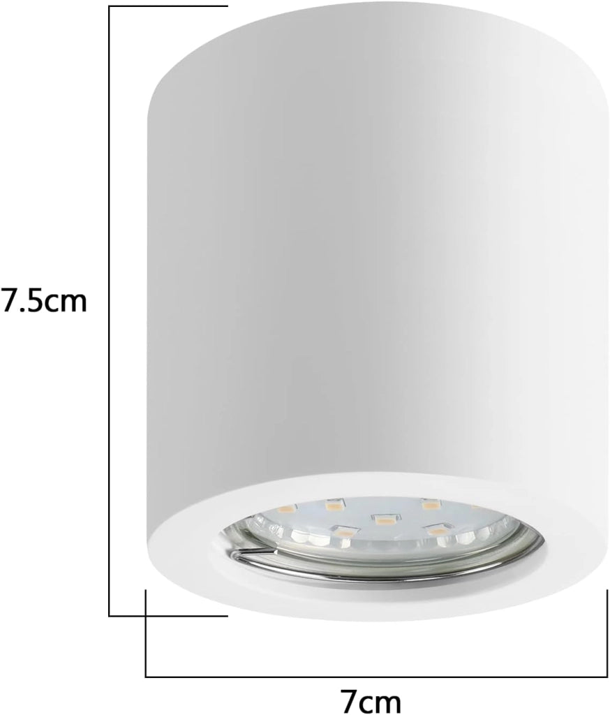 ZMH Lampada da soffitto faretto moderno GU10 bianco per cucina soggiorno