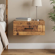 Mobiletto da notte a muro Legno antico 49 x 34,5 x 20 cm 899311