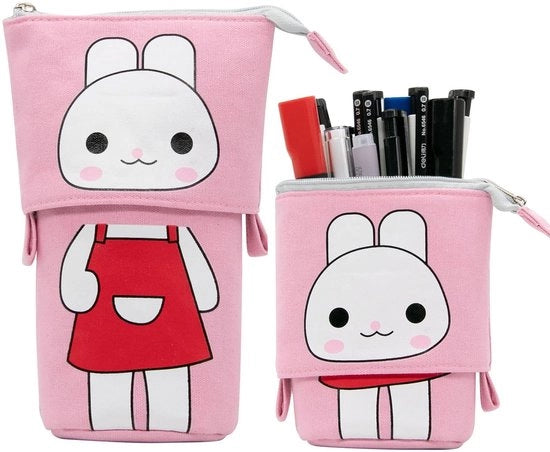 Etui Telescopico a Doppio Uso - Tessuto Oxford di Alta Qualità - Penna Portatile - Risparmio di Spazio - Design Regolabile - Pratico e Lavabile - Etui per Penna