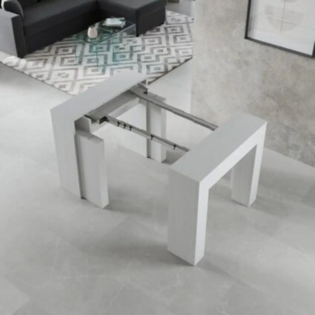 Consolle allungabile 90x49/307 cm Extra noce allunghe interne