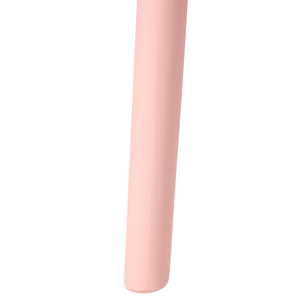 Set di 4 sedie da pranzo in plastica rosa per interni ed esterni da giardino con braccioli in stile minimalista