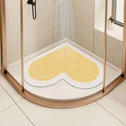 Mat di sicurezza antiscivolo 60 x 60 cm, morbido tappeto da bagno con fori di scarico, tappeto da doccia con massa di Loofah per massaggi antiscivolo per vasca da bagno, doccia e spazi umidi, tappeto da doccia antiscivolo rapido asciugamento