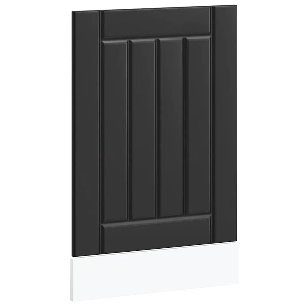 vidaXL Pannello Lavastoviglie Lucca Nero in Legno Multistrato