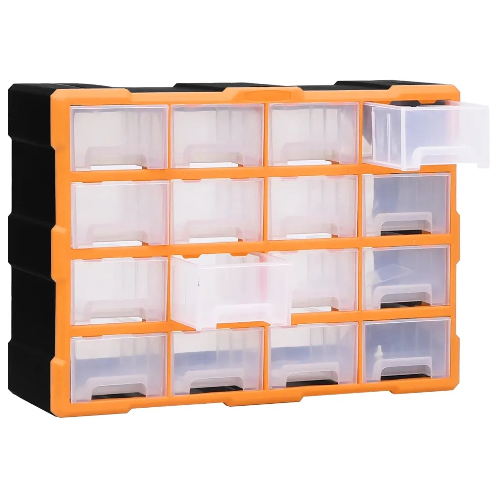 Mobile Contenitore con 16 Cassetti Medi 52x16x37 cm 149601