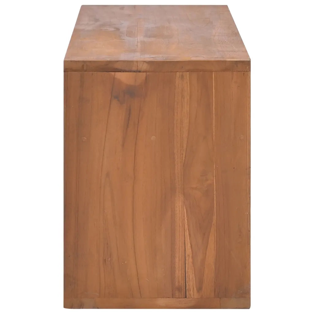 Mobile Porta TV 90x30x40 cm in Legno Massello di Teak 326118