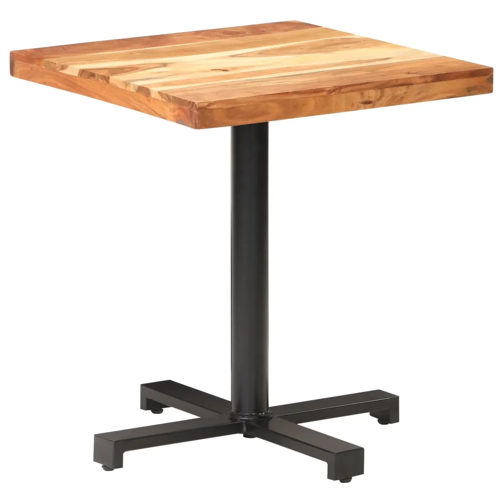 Tavolino da Bistrot Quadrato 70x70x75 cm in Massello di Acacia 320278