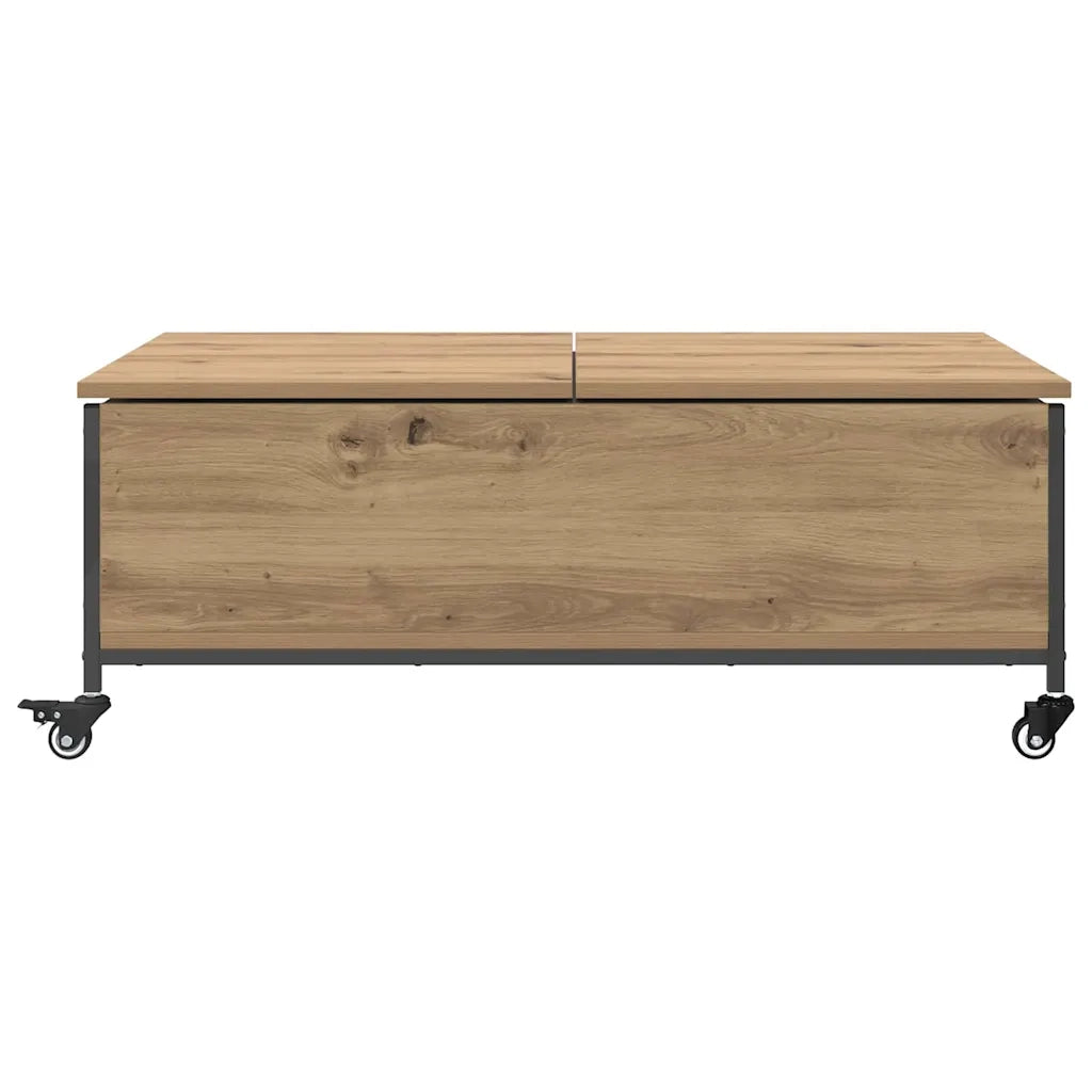 Tavolino da salotto Rovere artigianale 91 x 55 x 32 cm