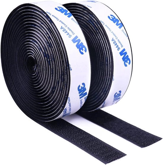Tape di fissaggio adesivo per auto e scuola, 2 cm x 3 m, 2 rotoli, con presa extra