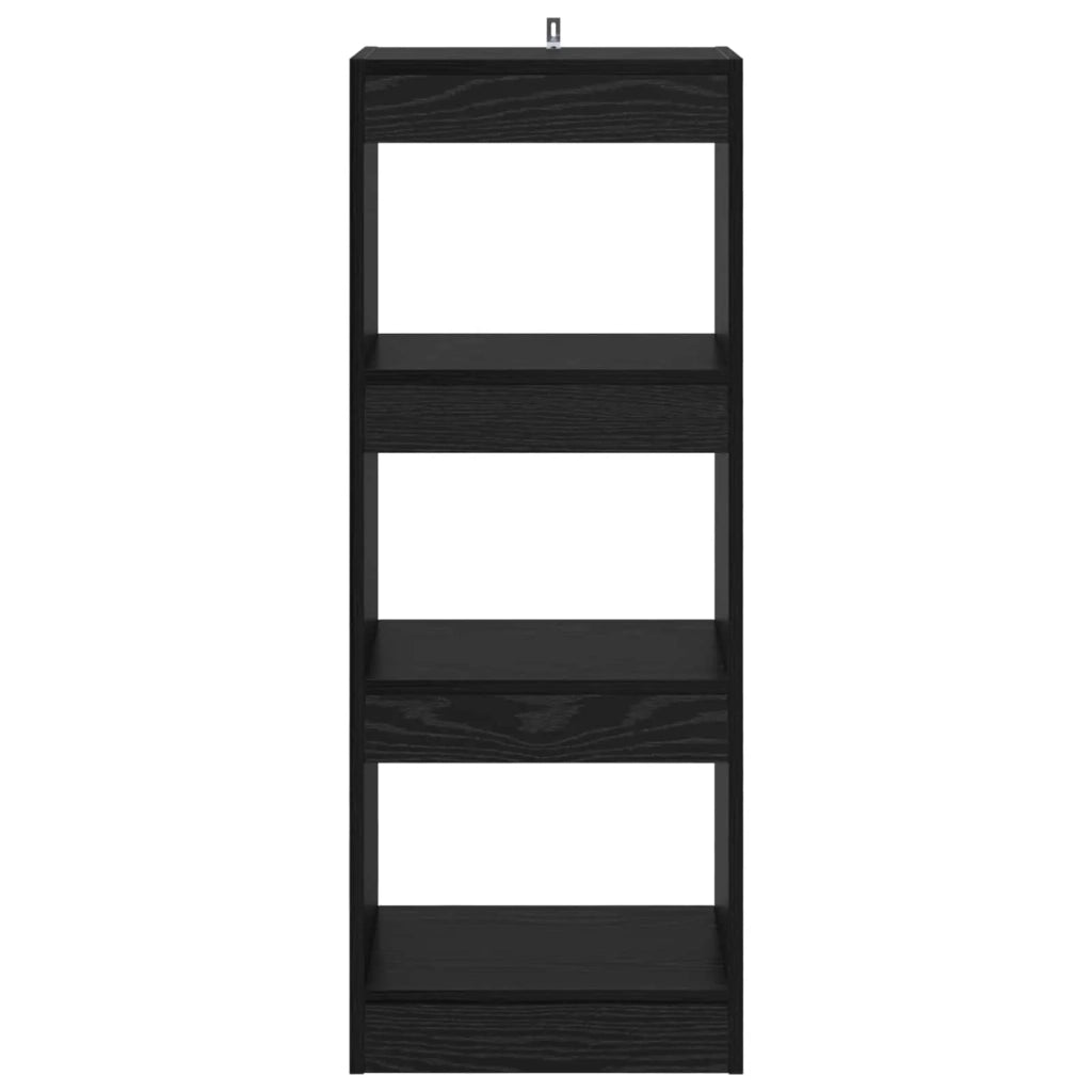 Armadio per Libri Rovere nero 37 x 30 x 103 cm