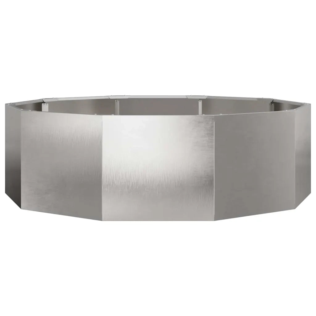 Fioriera | Cassetta per fiori | Vaso Argento 120 x 120 x 35 cm Acciaio inossidabile