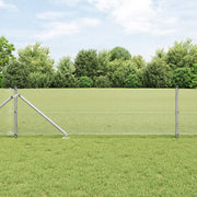 Recinzione in Rete Saldata con 13 Picchetti 0.8x50 m Acciaio Zincato