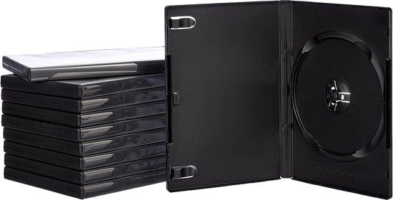 10 coperture per doppio DVD - 14mm - confezione da 10 - contenitori di archiviazione - coperture per CD
